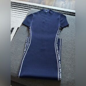 Michael Kors Mock Neck Knee-Length Dress
